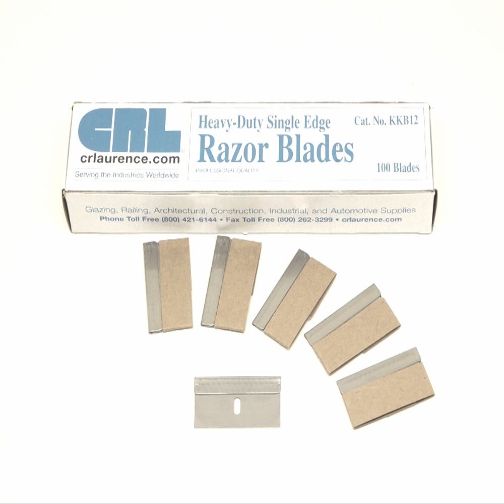 CRL .012 Heavy Duty Single Edge Razor Blades 500 Count