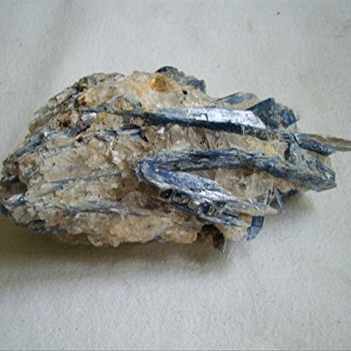 Flo8709 Jumbo Size Blue Kyanite Blades in Quartz
