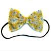Floral Print Collection Hairbows-alligator Clip, Barrette, Headband (Yellow Daisies, Headband) view 1