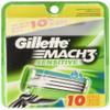 Gillette Mach3 Men's Razor Blade Refills, Sensitive, 10 Count view 1