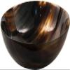 Parker Genuine Ox Horn Palm Lathering Shave Bowl  Handcrafted Natural Horn Bowl for Wet Shaving & Shave Soap Lather Mixing view 1