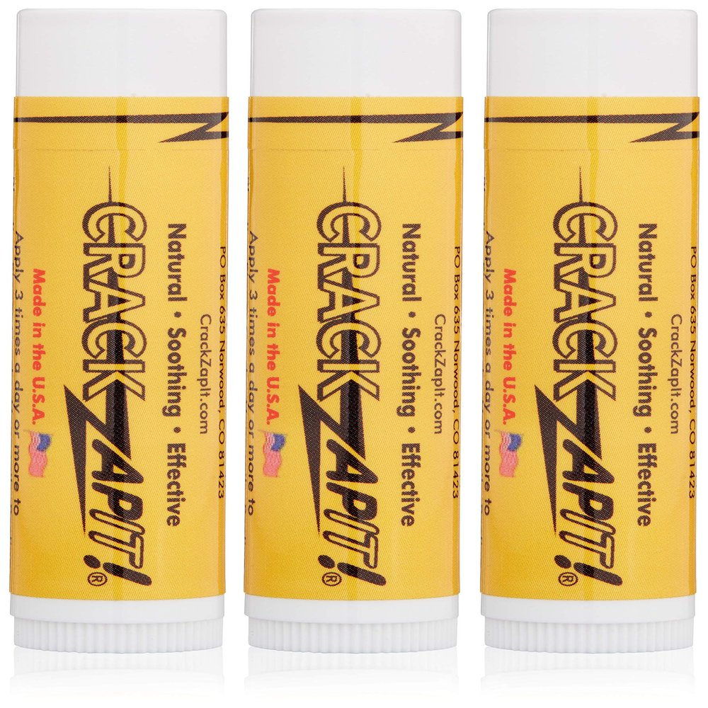 CRACKZAPIT! Non-Chemical Remedy for Cracked Finger, Thumb, and Foot Care Economical Small Tube '3-Pack'