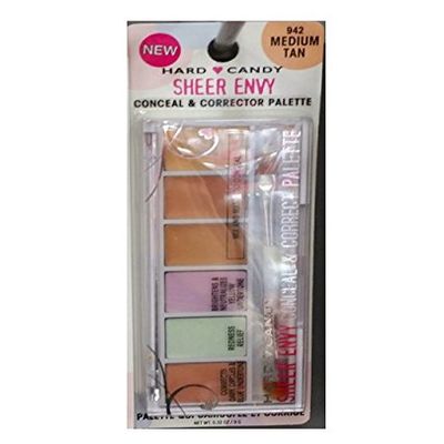 Hard Candy Sheer Envy Conceal & Corrector Palette, 942 Medium Tan