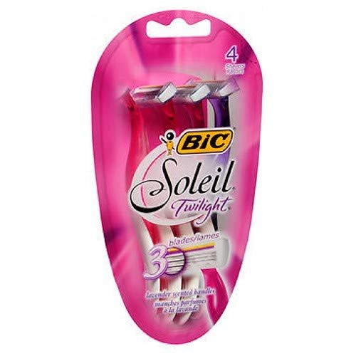 Bic Soleil Twilight Triple Blade Disposable Shavers For Women, 4 each (Pack of 2)