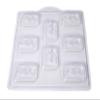 8 Cavity Double Heart with Arrow Soap/Bath Bomb Mould view 1