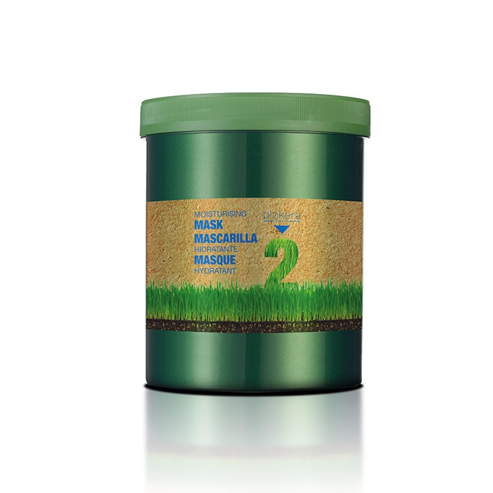 SALERM - Moisturizing Mask Biokera Natura - 1000 ml - Ideal for Dry or Dehydrated Hair - with Wheat Germ Oil - Deep Hydration - Smoother and Shinier Hair