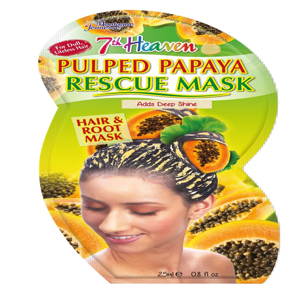 7th Heaven Pulped Papaya Rescue Hair & Roots Masque 25ml Sachet