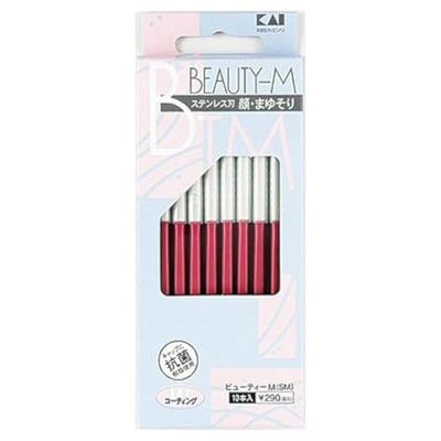 Japanese KAI Razor for Women's Face Eyebrow Shaving Care Beauty-M from Japan10 Razors inclued
