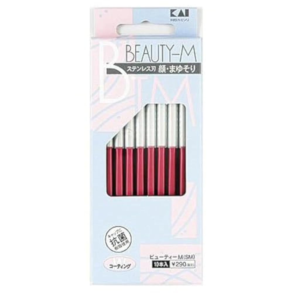 Japanese KAI Razor for Women's Face Eyebrow Shaving Care Beauty-M from Japan10 Razors inclued