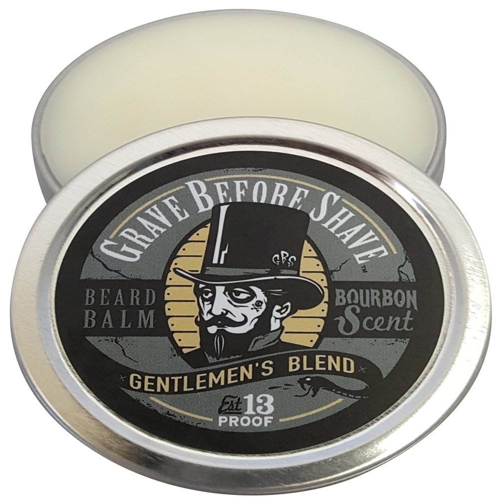 GRAVE BEFORE SHAVE Gentlemen's Blend Beard Balm (Bourbon Scent) (2 oz.)
