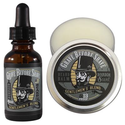 Grave Before Shave Gentlemen's Blend Beard Pack (Bourbon/Sandal wood Scent)