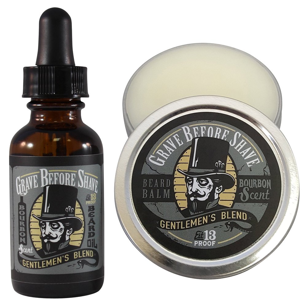 Grave Before Shave Gentlemen's Blend Beard Pack (Bourbon/Sandal wood Scent)