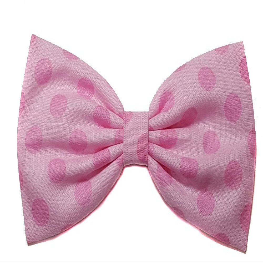 Polka Dots Hair Bow Collection (Pink/Pink Dots, Headband)