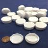 25x White JAR Cosmetic Container 2g Small Round Bottle Plastic Storage B26 view 1