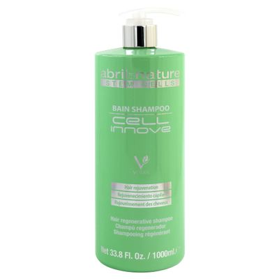 abril et nature - Cell Innove - Professional Hair Shampoo - Youthful, Healthy, and Shiny Appearance - Hair Treatment with Plant Stem Cells - Regenerates and Rejuvenates the Hair Fiber - 1000 ml