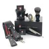 G.B.S Wood Straight Razor, Complete Beard, Shaving kit Box - Mug, Natural Soap, Brush, Alum Block, Strop view 4