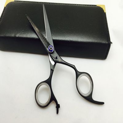 5.5" Professional Barber Razor Edge Titanium Coated Hair Cutting Shears Scissors Set+case