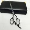 5.5" Professional Barber Razor Edge Titanium Coated Hair Cutting Shears Scissors Set+case view 2