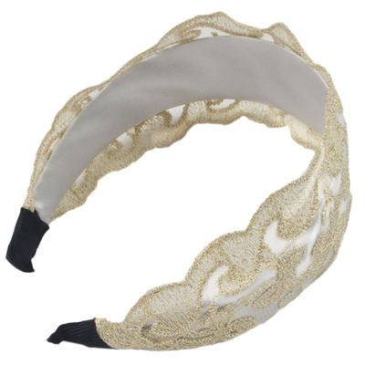 1.7" Wide Fashion Design Lady Lace Hair Hoop Headband Hair Accessory