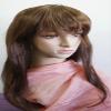 100% Human Hair/100% Hand Tiled Brown Women's Straight Long Wig Rainier Crest view 1
