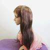 100% Human Hair/100% Hand Tiled Brown Women's Straight Long Wig Rainier Crest view 4