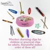 HairpinPal Magnetic Bobby Pin Holder - Easy Hair Clip and Pin Collector - Manage Hair Clips - Barrettes - Bobbi Pins - Keeps Rooms Tidy - Ideal for Travel - Raspberry Mauve - Made in the USA view 2
