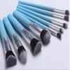 10 PCS classic multifunction Makeup brush set eye shadow brush Blusher brush - Lightblue view 2