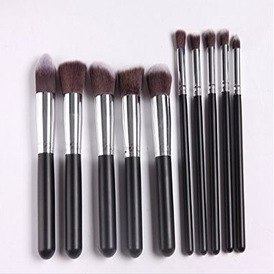 10 PCS classic multifunction Makeup brush set eye shadow brush Blusher brush - Silver