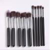 10 PCS classic multifunction Makeup brush set eye shadow brush Blusher brush - Silver view 1