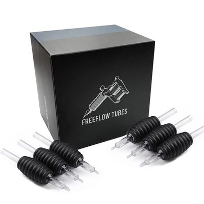 Freeflow Disposable Tattoo Tube with 1" Grip 5 Diamond Tip 5DT Clear Tube Tip Sterilized Lot Number