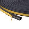 5M Black Self Adhesive Window Sealing Strip for Door and Window Draft Exclusion D Shaped TRIXES view 3