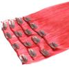 Yotty Remy Human Hair Extensions Premium Clip in Top Grade Hair for Full Head 20inch (Hot Pink) view 1