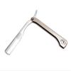 Lucky Scruff Aluminum Shavette, European Style, Silver, Men's Adult Classic Grooming Razor view 1
