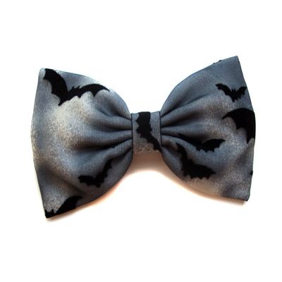 Halloween Hair Bow Collection (Barrette, Dark Skies Bats)