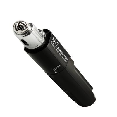 KAWASAKISEIKI M-7 Nose Hair Trimmer Multifunctional Nose, Ears and Eyebrows Hair Trimmer for Men with Nickel Sterilized Coating and Self-Cleaning Water Resistant Design Travel Pouch Included