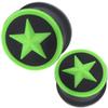 0 gauges 0g ear plugs silicone flesh tunnels double flare expander stretcher taper MoDTanOiz 0g 8mm view 1