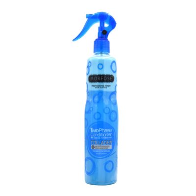Morfose Professional Two Phase Leave-in Conditioner for Dry, Damaged, or Brittle Strands, Repairs and Protects, Damage, and Split Ends, 13.52 Fl. Oz (Collagen)