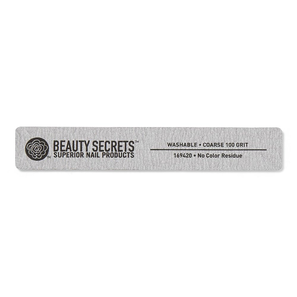 Beauty Secrets 100/100 Zebra Rectangle Cushion Nail File