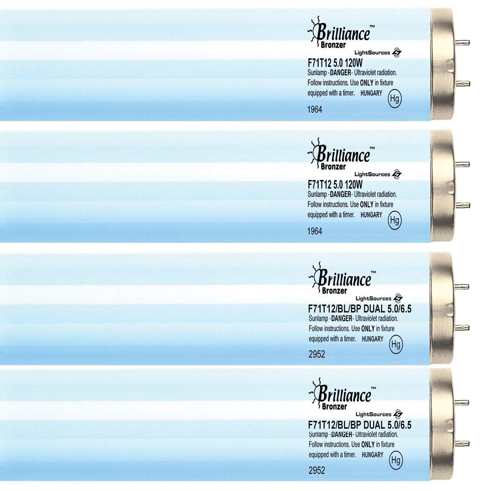Brilliance Advanced Face & Body Tanning Kit F71T12 100-120W Bipin Tanning Lamps (24)