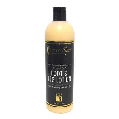 Foot SPA - Healing Therapy Massage Lotion, 16 Oz - with Peppermint and Eucalyptus - Professional Pedicure, Body and Hot Oil Manicure, Infused with Natural Oils and Vitamins