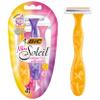 BIC Miss Soleil Colour Collection Lady Razors, Triple-Blade Razors, Vitamin E Enriched Lubricating Strip - Pack of 4 view 1