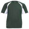 Badger Sportswear B-Dry Hook T-Shirt, 3XL, Forest/ White view 1