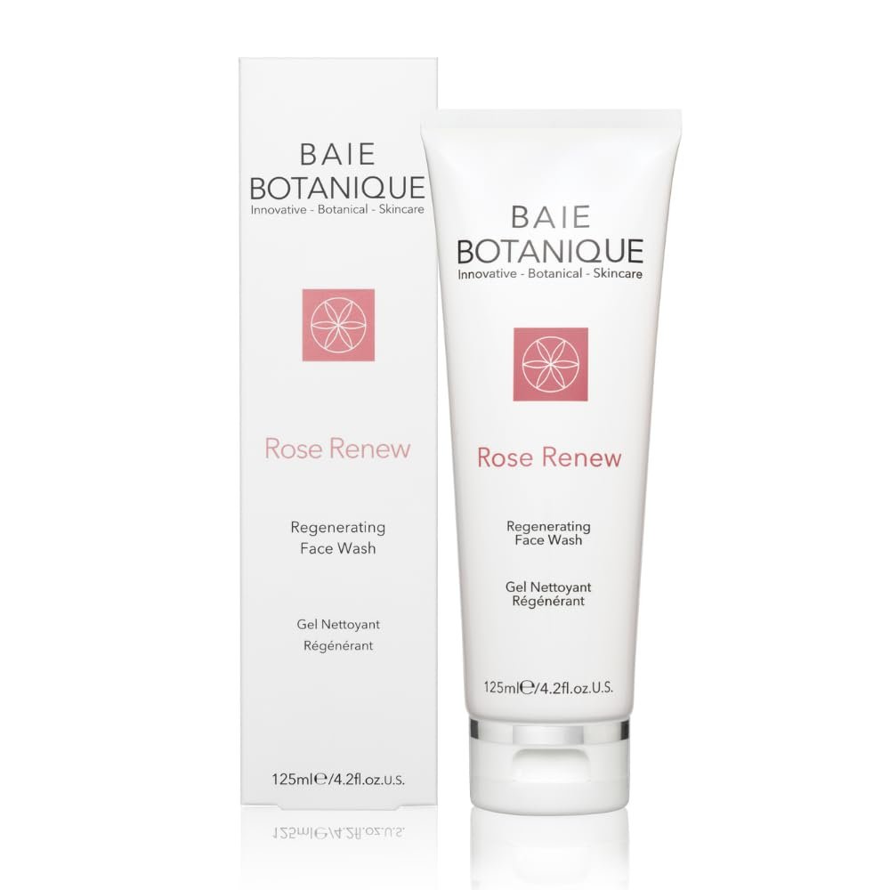 Baie Botanique Hydrating Face Wash Gentle Cleanser with Rose Water & Aloe Vera Suitable for Most Skin Types 125ml