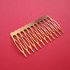 BeadsTreasure 5 Hair Combs, Metal Hair Combs, Hair Accessories, Gold Plated Combs, Bridal Supplies. view 1