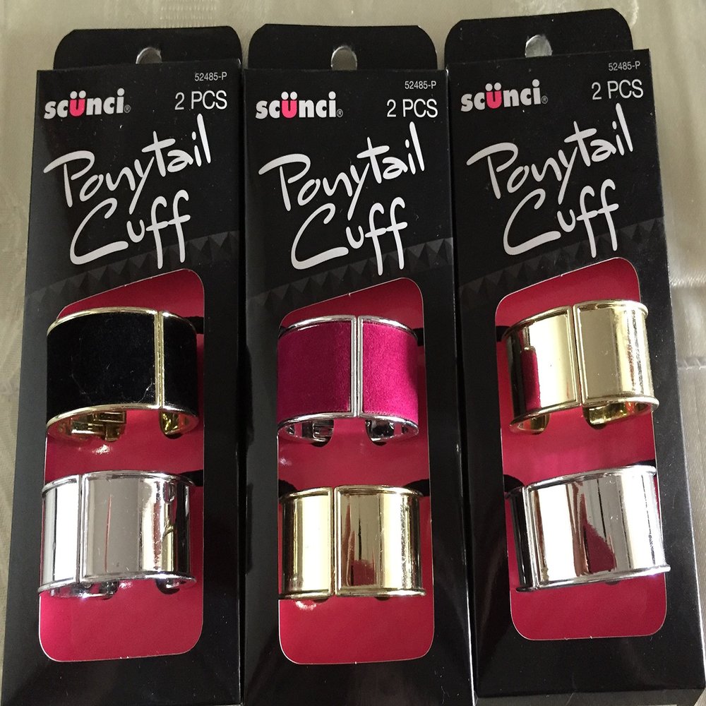 Scunci Ponytail Cuff 2 Count, Pack of 3