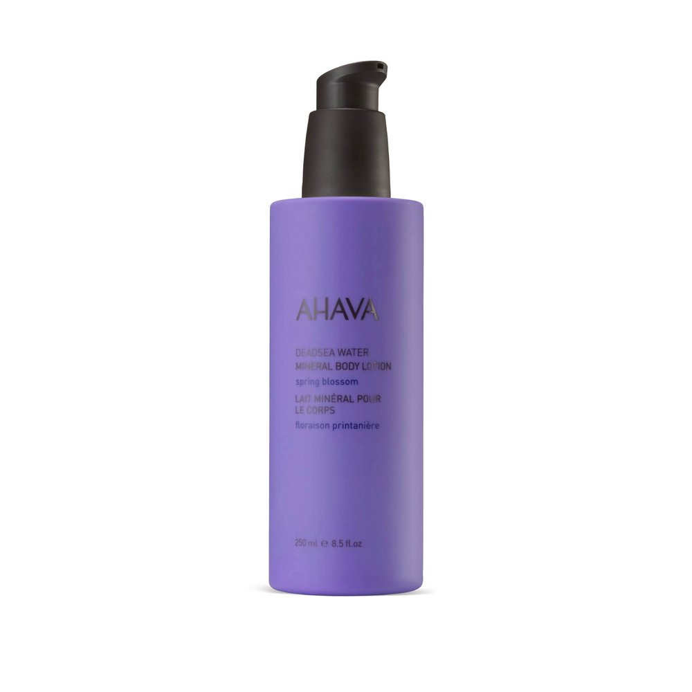 AHAVA Dead Sea Water Mineral Body Lotion, Spring Blossom - Provides All Day Hydration, Fights Dehydration, Refines Skin's Texture, with Exclusive Osmoter, Aloe Vera & Witch Hazel, 8.5 Fl.Oz