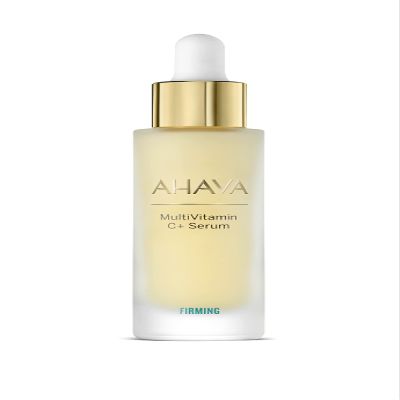 AHAVA Firming MultiVitamin C+ Serum - Enriched with Antioxidants, Panthenol, Vitamin E, Xanthan Gum & Osmoter Exclusive Blend of Dead Sea Minerals for Firmness, Luminosity and Radiance, 1 Fl Oz