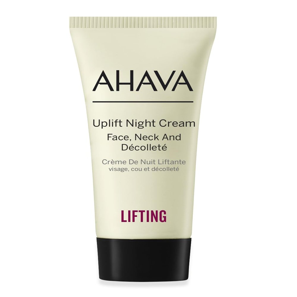 AHAVA Uplift Night Cream - Rich, Melting Night Cream to Lift, Firm & Tighten Skin, Anti-Aging Effect by Reducing Deep Wrinkles, Enriched with Exclusive Osmoter, Tripeptide 38 & Shea Butter, 0.50 fl.oz