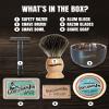 Gentleman Jon Safety Razor Shaving Kit - Vintage Wet Shave Grooming Set for Men, With Old Fashioned Razor, Badger Hair Shaving Brush, Alum Block, Shave Soap, Stainless Bowl & Double Edge Safety Blades view 3
