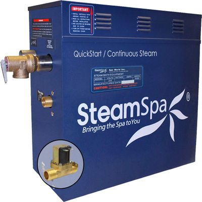 Steam Spa D-450-A 4.5 KW Quick Start Acu-Steam Bath Generator with Built-In Auto Drain